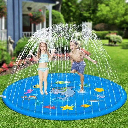 Sea Splash Kids Sprinkler Pad – Outdoor Water Play Mat