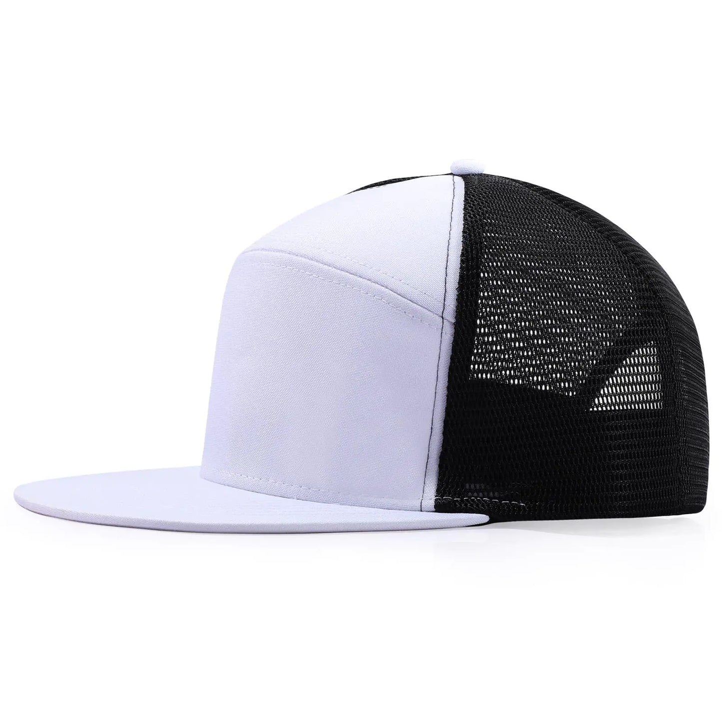 Oversize XXL Structured Blank 6 Panel Flatbill Snapback Mesh Cap Light Grey 2XL XXL Flat Bill Hats for Men Big Head